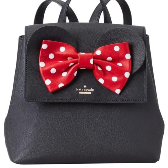 kate spade Handbags - Kate Spade x Minnie Mouse Neema Polka Dot Backpack Black Red Disney